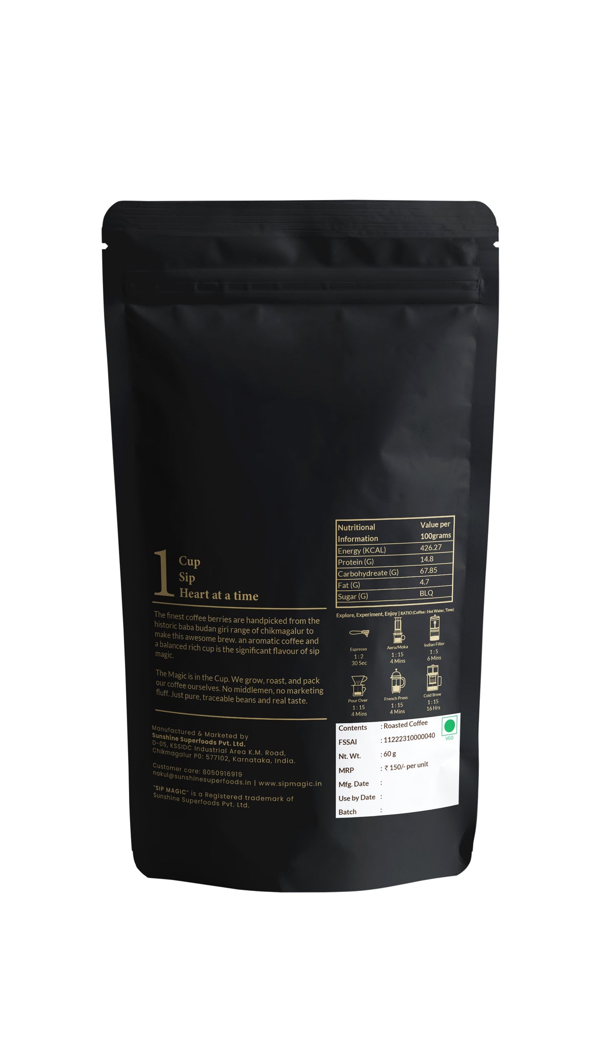 Arabica & Robusta Blends Collection | 60g x 5 | Trial Pack