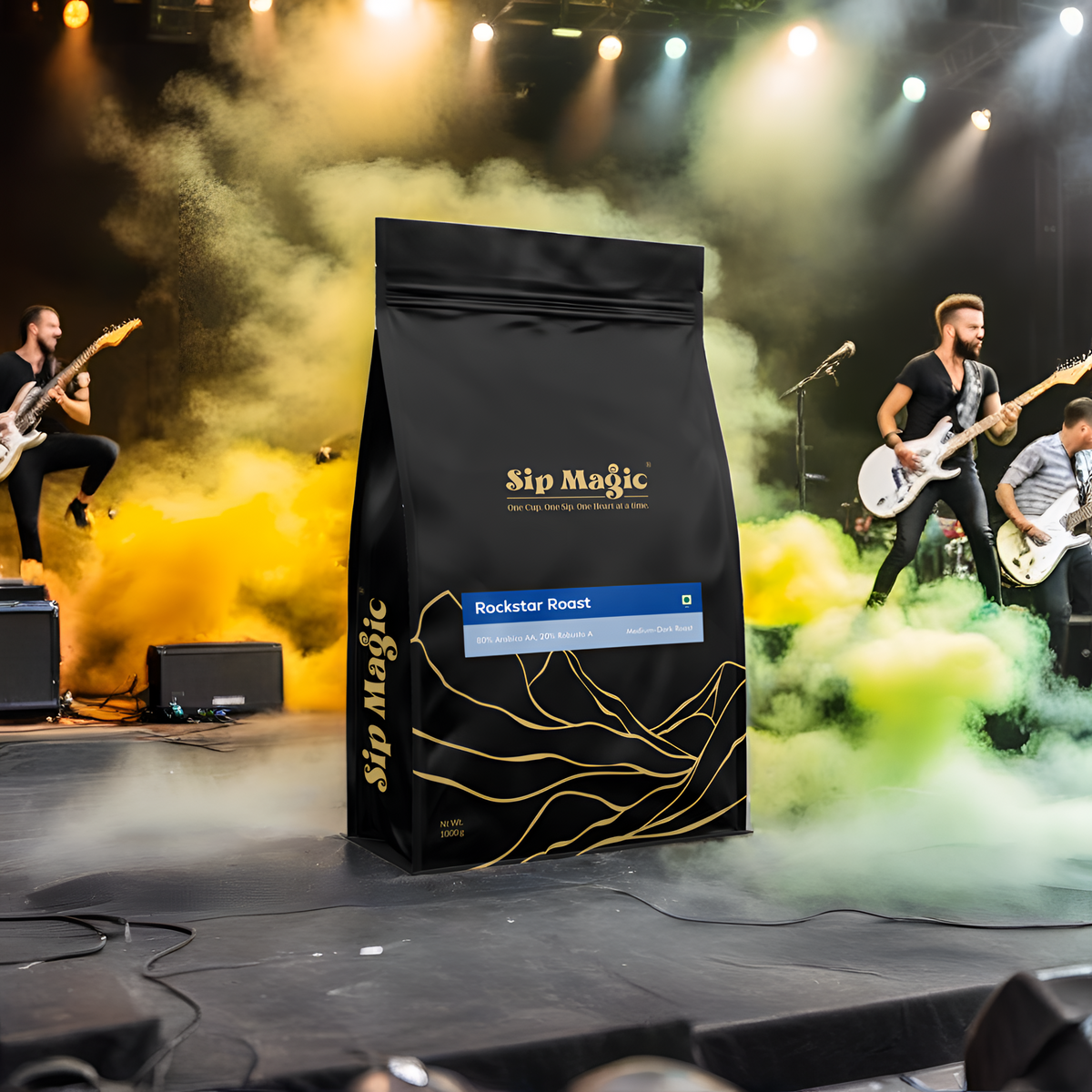 Rockstar Roast (80% Arabica-AA, 20% Robusta-A), Cafe Premium
