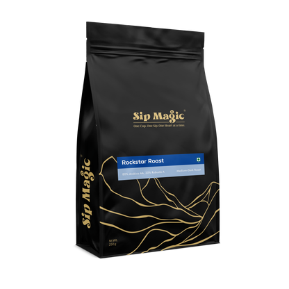 Rockstar Roast (80% Arabica-AA, 20% Robusta-A), Premium Cafe Blend